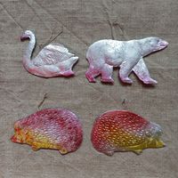 Ёлочные игрушки СССР картонаж цена за все