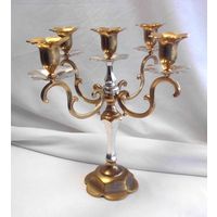 Подсвечник Канделябр на пять свечей 28 х 28 см