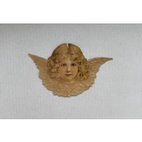 Старинный Дрезденский картонаж ангел оригинал