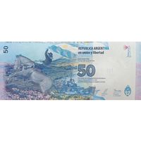 Werty71 Аргентина 50 песо 2015 UNC банкнота Мальвинские острова
