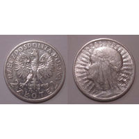 2 злотых (2 zlote) 1932 UNC