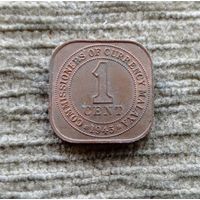 Werty71 Малайя 1 цент 1945