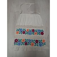 Фартук,  передник вышитый старинный