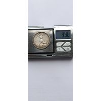50 копеек 1924 года. ПЛ. Серебро 900. Монета не чищена. 45132