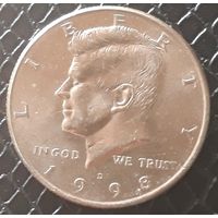 50 центов ( халф) 1998D США