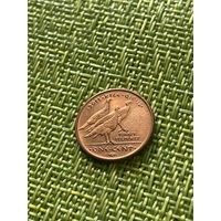 США 1 цент 2011 г Резервация племени Кайотов (частный выпуск)