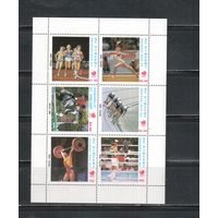 Сент-Винсент(Гренадины)-1988 ,  ** ,  Спорт, Велоспорт , Бокс, Лошади, ОИ-1988