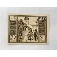 Нотгельд 50 пфеннигов. Квидленбург. Веймарская республика - 04