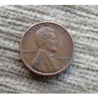 Werty71 США 1 цент 1942 D пшеничный