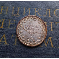 1 куруш 1909 Турция. Османская Империя. Под тугрой цифра 1 #020A03 UNC
