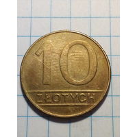 10 злотых Польша 1990 год