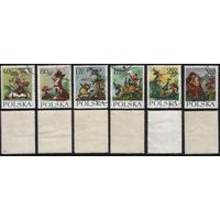 Польша (Mi)PL1364-PL369 (120-тилетие Марии Конопницкой) 1962 год все 6 марок 40+50гр+1,5+1,55+2,5+3,4зл Кадры из фильма (Сирота Марии и гномы) (s005) (a1-02 ТОРГ/ВАША ЦЕНА по запросу- поштучно