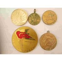 Настольные медали разные одним лотом