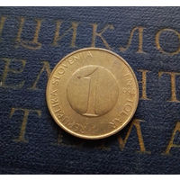 1 толар 1994 Словения. Закрытая 4 в дате #01