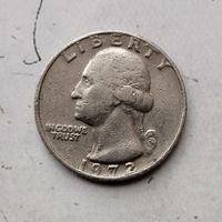 1/4 доллара (квотер) 1972 года США.