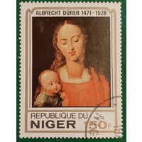 Нигер 1979. Картина Альбрехта Дюрера под названием Мадонна с младенцем и грушей