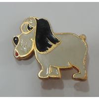 Значок "Собака" СССР. Алюминий.