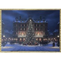 Открытка новогодняя чистая 10х15 см.