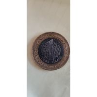 Турция 1 лира 2012