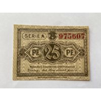 Нотгельд 25 пфеннигов. Веймарская республика - 1602