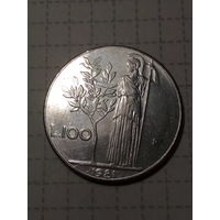 100 лир Италия 1981 год.