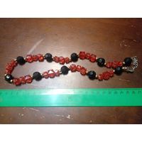 Цепочка, ожерелье, стекло 80 см