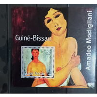 ГВИНЕЯ БИСАУ 2001 ИСКУССТВО КАРТИНЫ НЮ MNH