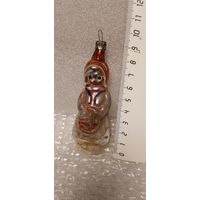 Ёлочная игрушка в реставрацию. Красная шапочка. 7-4