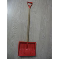 Лопата снеговая 380х365х1350 мм, с деревянным черенком