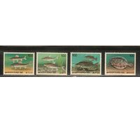 Южная Корея-1991(Мих.1669-1672) , **  , Морская  Фауна ,Рыбы, (полная серия)