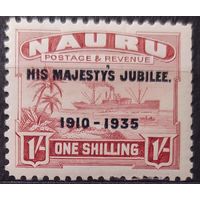 Британские колонии. Науру 1935 г. SG43 MVLH