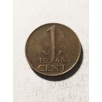 Нидерланды 1 цент 1948