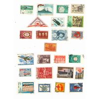 Марки СССР +Польша, Чехословакия, Куба и др 270шт