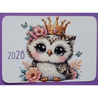 Сова. Календарик, глянец, 2026