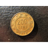 Италия. 200 лир. 1978. С 20 копеек. Распродажа коллекции. Смотрите другие лоты.