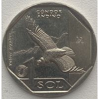 Перу 1 соль 2017 г. Андский кондор
