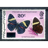 Белиз - 1976г. - бабочки - 1 марка - полная серия, MNH [Mi 363]. #4-B6-Z-1-23