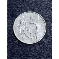 5 центов 1991г. Литва
