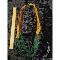 Бусы крупные Чехословакия из бисера богемия