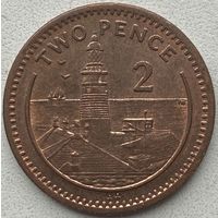 Гибралтар 2 пенса 1998 г.
