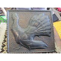 Панно, чеканка медная Глухарь.