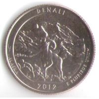 25 центов 2012 г. Парк=15 Национальный парк Денали Аляска Двор D _UNC