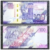 100 шиллингов Кения 2024 г. UNC