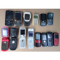 Мобильные телефоны кнопочные 14 штук