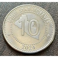 Либерия 10 долларов, 2024   ( 1-9-1 )