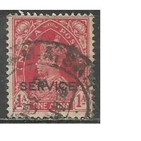 Индия. Король Георг VI. Служебная марка. 1937г. Mi#96.