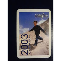 Календарик 2003 г.  Джинсовая одежда.