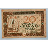 1923 год Германия 20 000 000 марок