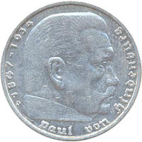 Германия 5 марок 1935г.