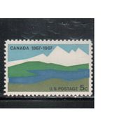 США-1967, (Мих.921),  *   , Канада (одиночка)